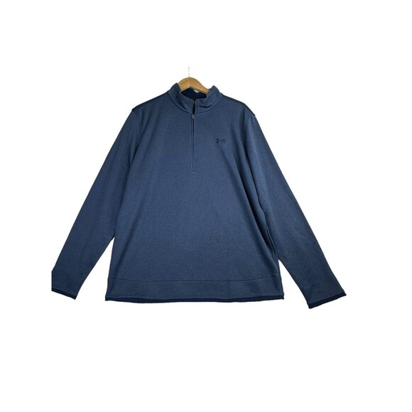 Under Armour Quarter Zip Mens Pullover‎ size XL Blue - Picture 1 of 7